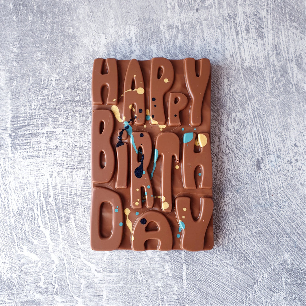 Milk Chocolate Happy Birthday Bar